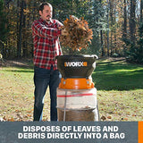 WORX 13 Amp Electric Leaf Mulcher with 11:1 Mulch Ratio and Fold-down Compact Design - WG430