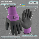 Guantes de invierno para mujer, impermeables, con revestimiento de agarre, tamaño mediano (laminado Wells 554M)