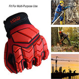 Guantes antivibración, guantes de impacto para hombre, con acolchado SBR TPR, guantes de trabajo de seguridad resistentes