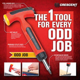 Crescent CMT1000 Odd Job Multi-Tool, Red/Black