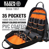 Mochila para herramientas Tradesman Pro™ de 44,5 cm en color negro con 35 bolsillos para trabajo pesado - 55475 Klein Tools