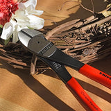 KNIPEX Tools - High Leverage Diagonal Cutters, 12 Degree Angled (7421200SBA)