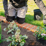 Rodilleras, rodilleras de jardinería, rodilleras para evitar colisiones, protector de rodilla suave y transpirable, rodilleras para voleibol, fútbol, baile, yoga, tenis, correr (L)