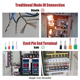 hilitchi 800pcs 10 – 24 a.w.g Wire Copper Crimp Connector Insulated Cord Pin End Terminal Kit