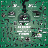 Metabo HPT Kit de taladro de martillo inalámbrico MultiVolt de 36 V con baterías y cargador | DV36DAG