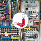 Hilitchi - 100 Conectores de Alambre eléctrico aislados de Calibre 22-16 (M4, Rojo)