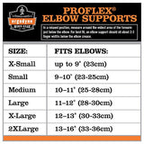 Ergodyne ProFlex 500 Elbow Support, Medium, Black