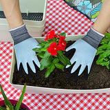 Guantes de jardín de verano para niños, guantes de jardín con revestimiento de látex, sensación de hielo y diseño de panal, 3 pares, XXS