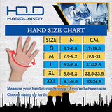 HANDLANDY Guantes reflectantes naranjos, guantes antivibración, de alta visibilidad, guantes de trabajo para hombre y mujer, con pantalla táctil (XXL)