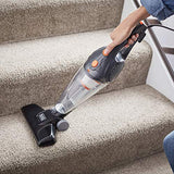 BLACK + DECKER Aspiradora Vertical, Gris metálico con Naranja