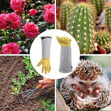 Guantes de jardinería para mujeres / hombres, guantes de cactus a prueba de espinas, guantes protectores para plantar y podar rosas, guantes de jardín de manga larga de cuero de piel de cabra, transpirables y duraderos, trabajo en el jardín, regalos para