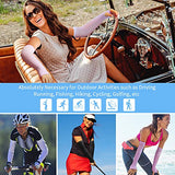 HRLOR - 10 pares de mangas de protección solar con protección UV, mangas de enfriamiento para hombres y mujeres, mangas deportivas con agujero para el pulgar para conducir, golf, pesca, ciclismo, senderismo, hacer deportes (5 colores)