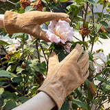 HANDLANDY Guantes de trabajo de piel auténtica para niños de 3 a 11 años, guantes de jardinería para niños y niñas (S (para edades de 2 a 4 años), 2 pares)