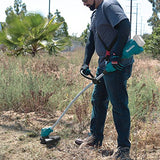 Makita XRU13Z 18 V LXT - Cortacésped sin escobillas de Iones de Litio sin Cable, Eje Curvo, Solo Herramienta