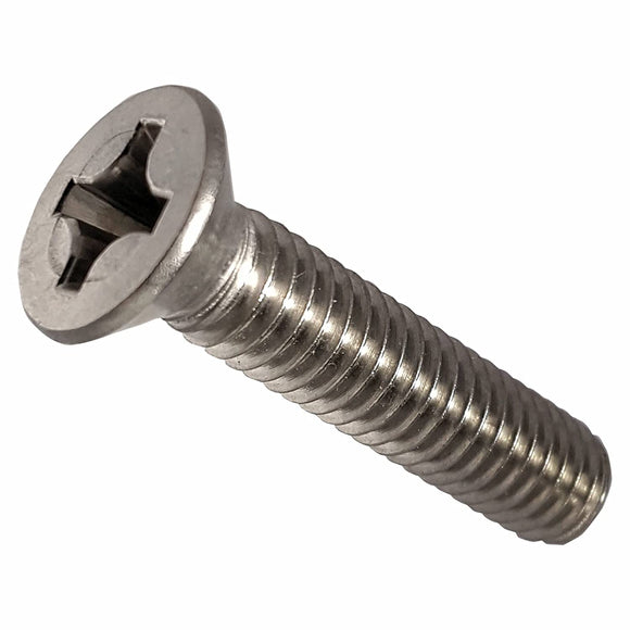 TORNILLO Cabeza Plana Acero Inoxidable Phillips  (304) Estándar  1/4-20 X 3/4