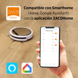 ZACO Robot aspirador y fregasuelos V5x con WiFi, Alexa, Google, App, Aspiradora y fregadora 2en1 para suelos duros, madera, parquet y alfombras, Robots aspiradores para perros y pelos de mascotas